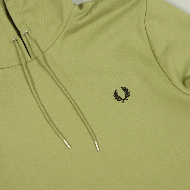 Fred Perry Tipped Hooded Sweatshirt - Sage Green-1